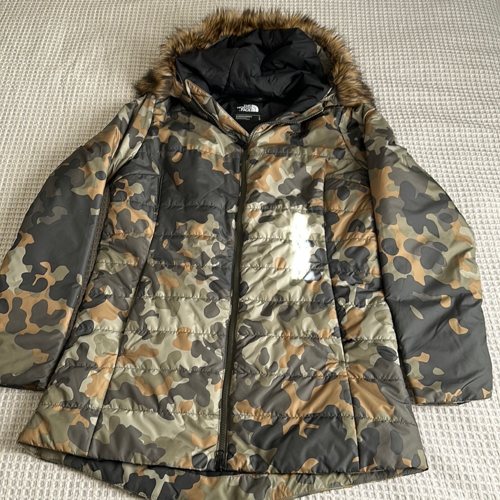Women Camo North Face jacket